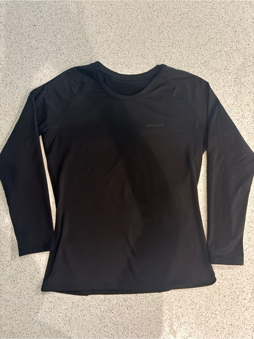 Devops Black Fleece Lined Performance Top Long Sleeve XL
